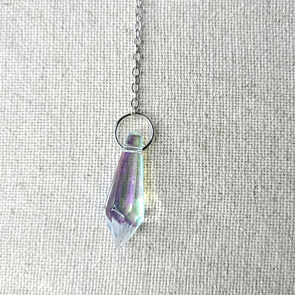 Suncatcher Silver Tone Rainbow Crystal Home Office Indoor Outdoor Summer Decor - Picture 4 of 5